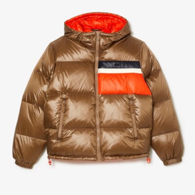LACOSTE JACKE (GR.54/L) WENDEBOMBER (GOLD/ORANGE) - NEU MIT ETIKETT