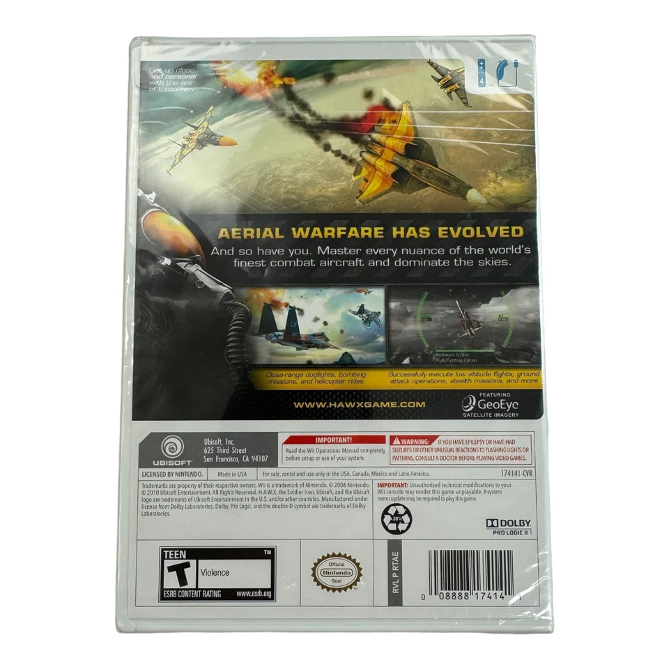 Tom Clancy's H.A.W.X 2 (Nintendo Wii 2010) CIB NIB Hawx New Sealed - Image 2 of 4