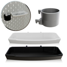 Schale Becher passend für Ikea Skadis Lochplatte Ablage Lochwand Halterung Tasse