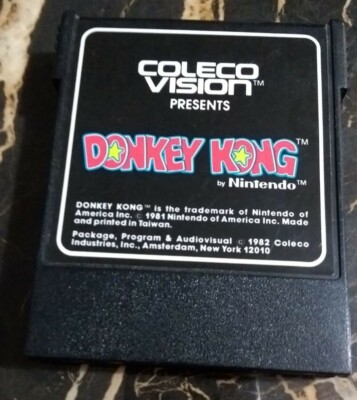 Vintage 1981 Coleco Vision Donkey Kong Video Game Cartridge Tested