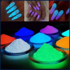 New 10g/Bag Neon Phosphor Powder Long Lasting Nail Glitter Luminous Pigment Dust