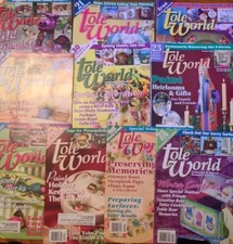 Tole World Painting Magazines with Patterns Lot of 10