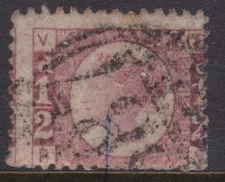 1858 - 1870 QV GB UK Queen Victoria 1/2d Bantam REF: QVB05