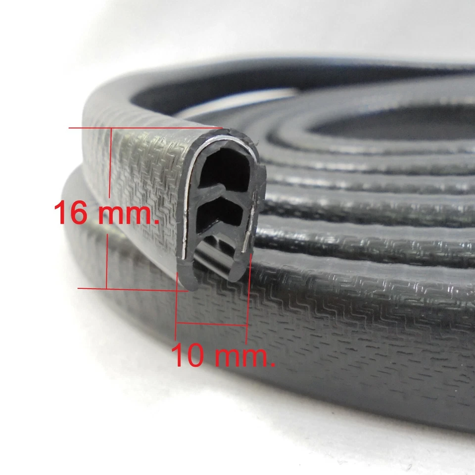 For Mazda RX2 3 RX4 929 RX5 808 Pinchweld Edge Protector Seal Rubberx2 NEW BLACK - Изображение 2 из 4