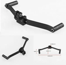 Motorcycle Dual 2 Way Gear Shift Lever Footrest Pedal Shifter Black Universal