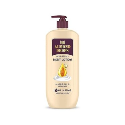 Bajaj Almond Drops Non-Sticky Body Lotion | Long Lasting Moisturization | Almond