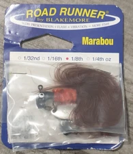 Blakemore Road Runner Marabou 1/8" Fishing Jig