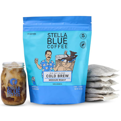 Fresh Cold Brew Coffee | Big Cat Blend | 100% Arabica Medium Roast | Ground Coff