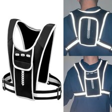 Running Vest Phone Holder Reflectiv Safety Hi Vis Accessories Cycling Outdoor