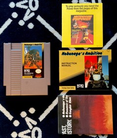 Nobunaga's Ambition NES NR MINT CIB 1989 Nintendo Complete In Box W All Inserts!