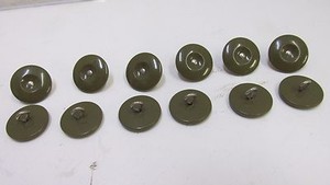 12 Post WW2 British Army Denim Battledress Blouse Tunic Jacket Uniform Buttons  