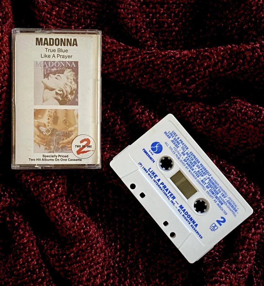 MADONNA RARE LIKE A PRAYER & TRUE BLUE TAPE CASSETTE AUSTRALIA BOX SET PROMO K7 - Image 3 of 4