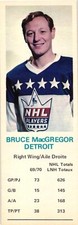 1970-71 Dad's Cookies Bruce MacGregor Detroit Red Wings EXMT