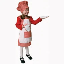 Chef Costume For Kids - Baker Uniform Dress Up For Girls By Dress Up America