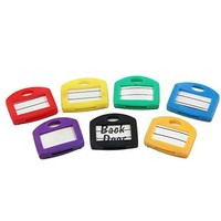 Key Tags Chains Key Cap Tags, 24 Pack, 6 Assorted Colors Key Id Ring Covers With Key Tags Chains Key Cap Tags, 24 Pack, 6 Assorted Colors Key Id Ring Covers With