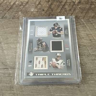 2002 CROWN ROYALE DREW BREES/ANTHONY THOMAS/CHRIS WEINKE TRIPLE THREADS JERSEYS