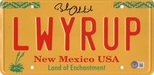 BOB ODENKIRK SIGNED AUTOGRAPH BREAKING BAD LICENSE PLATE  BECKETT BAS COA