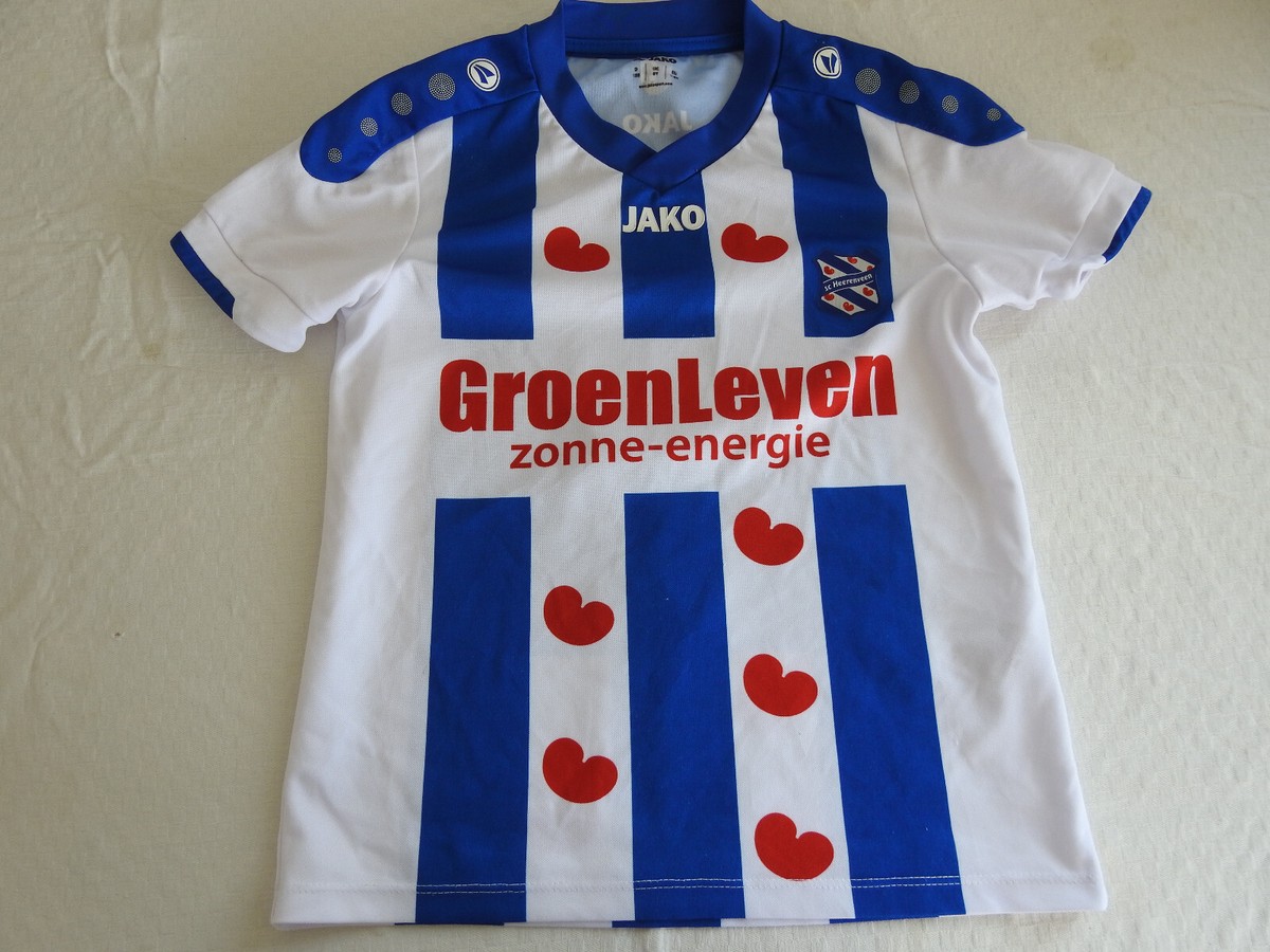 SC Heerenveen Home Jersey #11 JAKO Blue White Shirt Size Boys 128