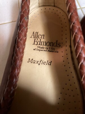 Mens Allen Edmonds Maxfield 47716 Loafers Size 11 EEE Color Wide Tan Brown s-l400.jpg main image 4