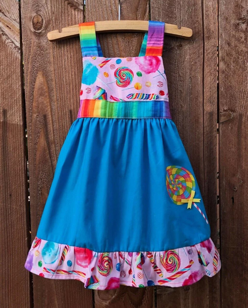 Candyland Lollipop Jumper Dress | Candyland Lollipop Birthday Girl Jumper Dress