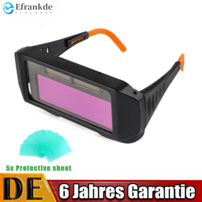 Solar Auto Darkening Welding Schutzbrille Verdunkelung Schweißmaske Kunststoff