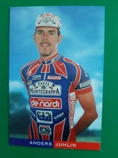 CYCLING cycling card ANDERS JUHLIN team DE NARDI PASTA MONTEGRAPPA 2000