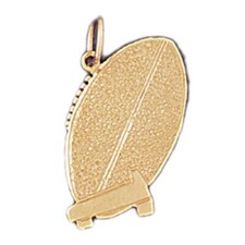 Football Ball Charm Pendant 14k Gold (1.6 Grams)