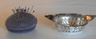 Beautiful Antique Gorham Sterling Silver Oval Pin Cushion 4780