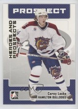 2006-07 ITG Heroes and Prospects Corey Locke #71 4ic