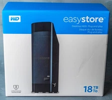 Western Digital 18TB WD EasyStore External USB Hard Drive WDBAMA0180HBK