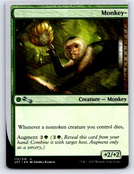 Monkey- 115 Uncommon Unstable Magic: The Gathering Lightly Played