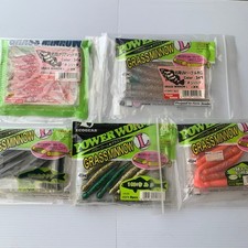 NO.1221 Ecogear Grass Minnow L Power Worm 34 pcs 5 points