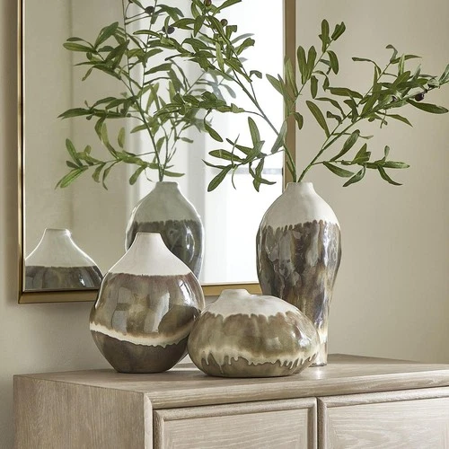 Uttermost 18283 Earthflow Earthy Tones and Soft Ivory Outdoor Vases, Set of 3 - Picture 5 of 5