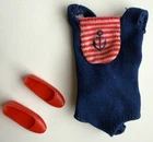Vintage 1960s Barbie Bend Leg Skipper Doll #1030 Original Swimsuit & Shoes, Nice
