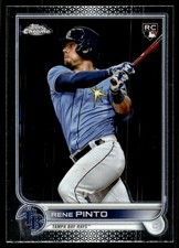 2022 Topps Chrome Update Rene Pinto Rookie Tampa Bay Rays #USC139