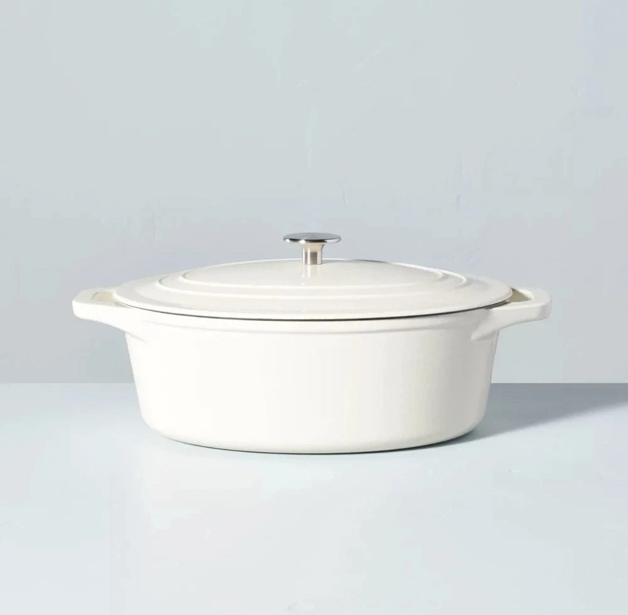 6qt Enameled Cast Iron Dutch Oven Sour Cream - Hearth & Hand W/ Magnolia