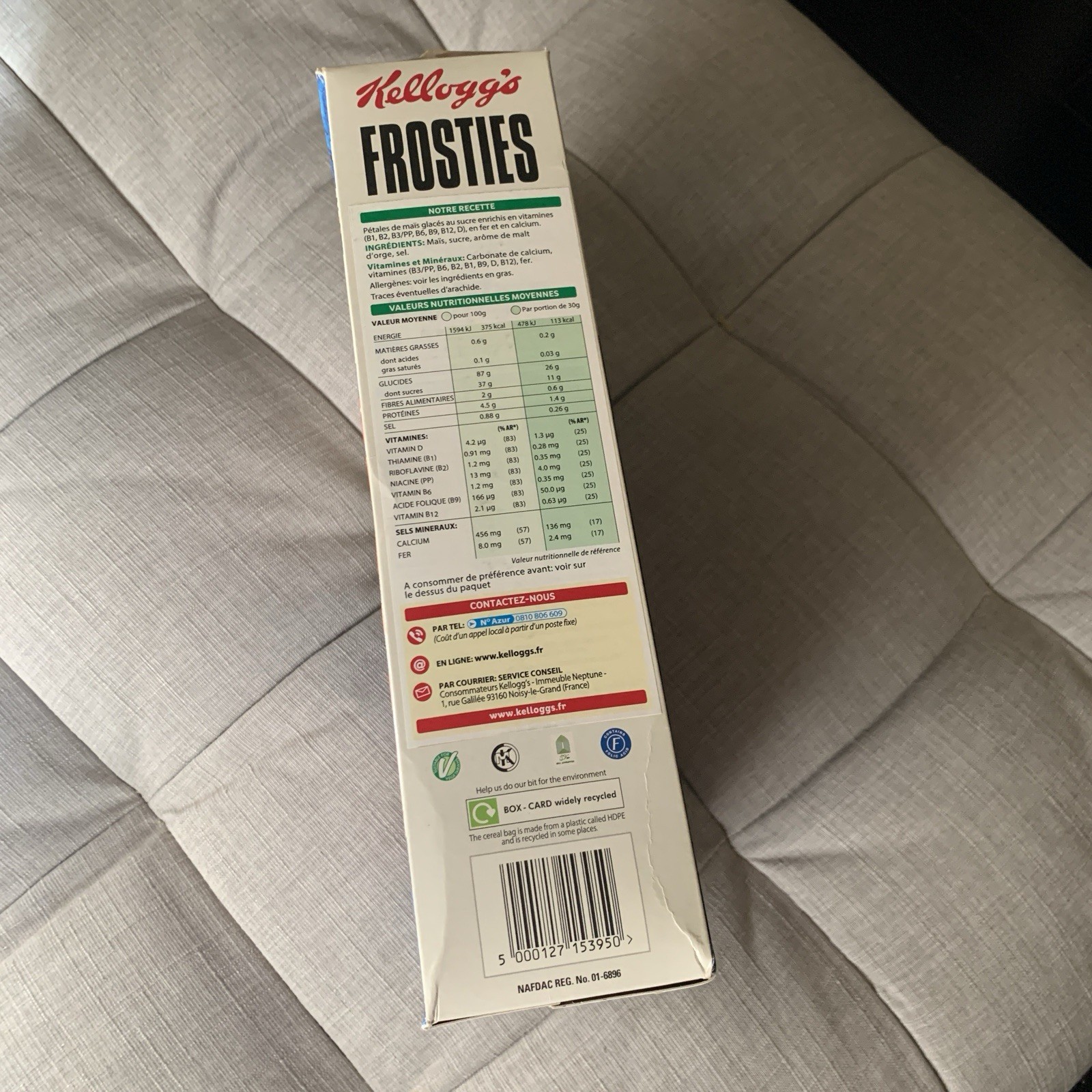 Anya Hindmarch Kellogg’s Fashion Flakes Cereal Box 2014 PARIS NO CEREAL AS IS