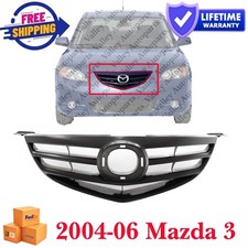 Black Shell Insert Fits 2004-06 Mazda 3 New Front Grille Assembly Bn9g50710c08