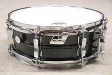 Ludwig LM404 Acrolite 5x14" Snare Drum Black Galaxy Vintage 1980's