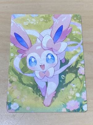 Anime ART STYLE Sylveon Fan Full Art Pokemon Custom Card/perfect bookmark 