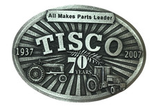 TISCO Belt Buckle Tractor Implement 70th Anniversary Commemorative 1937-2007 VTG