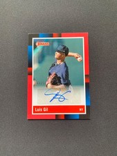 Luis Gil RC Auto 2022 Panini Donruss Retro 1988 Signatures /99 #R88S-LG Yankees