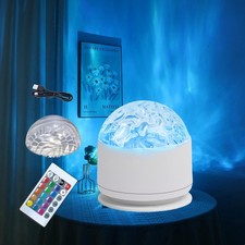 Yinhamnl 2 in 1 Galaxy Light, 16 Color Aurora Night Light Projector, White