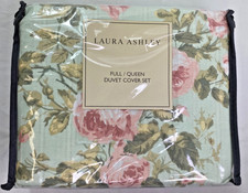 Laura Ashley Madelynn Full/Queen Duvet Cover Set Floral NEW