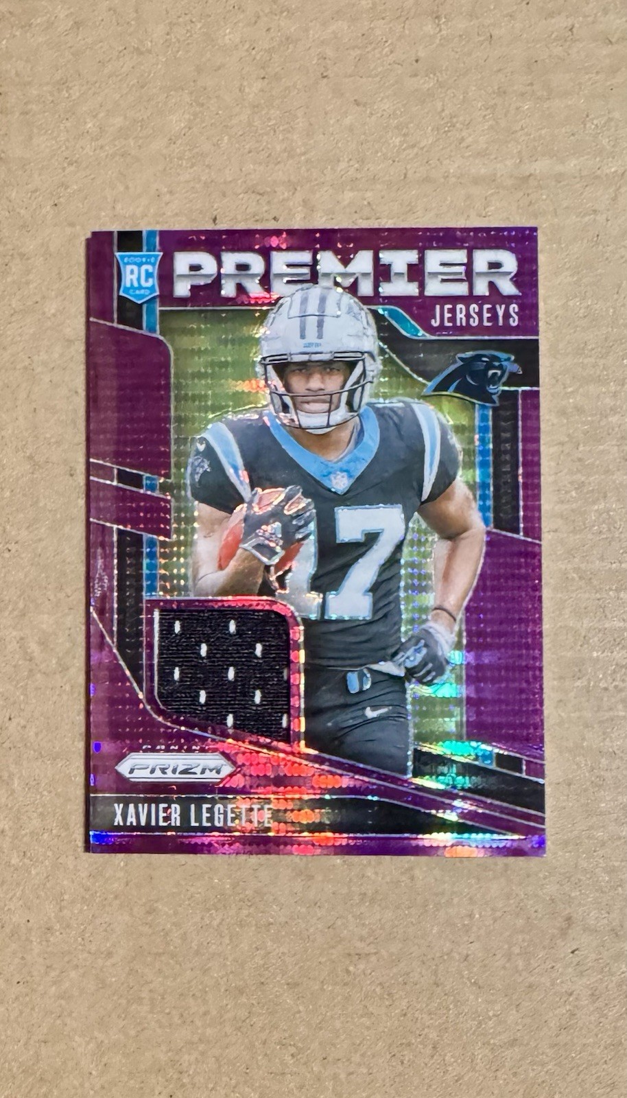 2024 Panini Prizm - Premier Jerseys Xavier Legette #PJ-XLE Purple Pulsar...