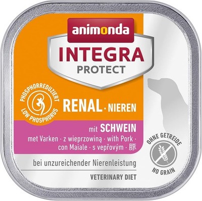 animonda INTEGRA PROTECT Hundefutter Renal Schwein 11x150g 150g-10kg verschieden