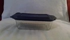 Vintage Pyrex #213 Glass Loaf Pan w/#213-PC Rubber Lid  (1.5qt-1.4L )  EUC