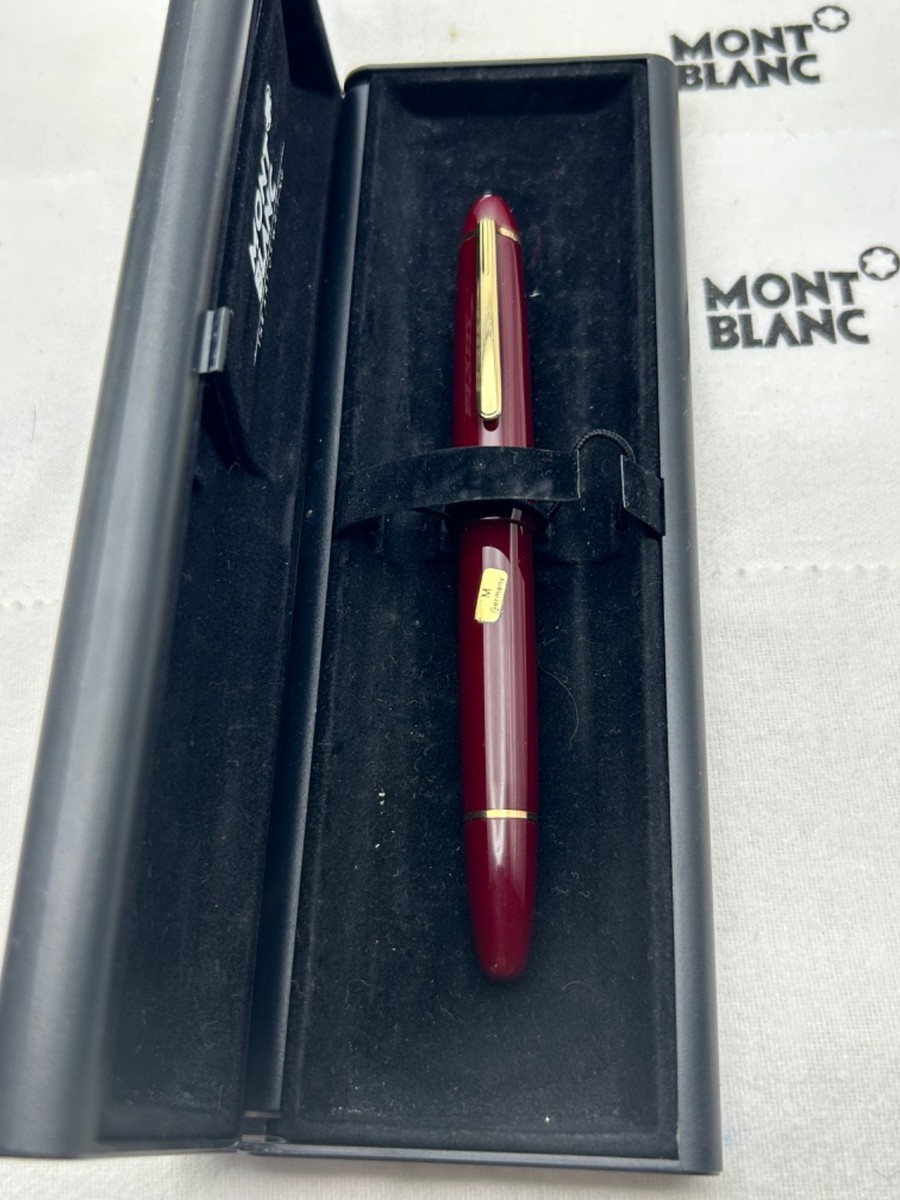 Montblanc LeGrand 146 Burgundy FP, 14K Medium Nib-Mint | eBay