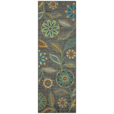 Maples Rugs Reggie Floral Runner Rug - Made in USA - Washable, Non Slip Indoo...