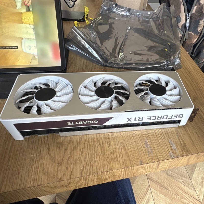 GIGABYTE NVIDIA GeForce RTX Graphics Card White Triple Fan Heatsink